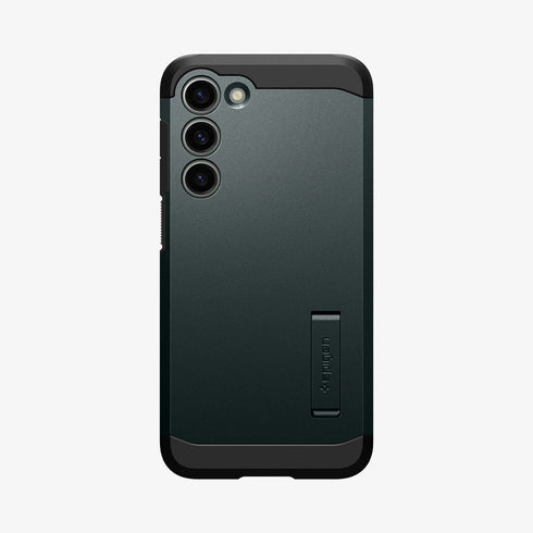 ACS05623 - Galaxy S23 Ultra Case Tough Armor in black showing the back